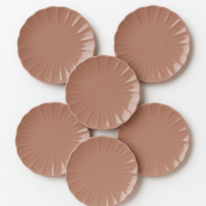 Brandani Set 6 pz piatti frutta Calipso Cipria 21 cm 51439SET