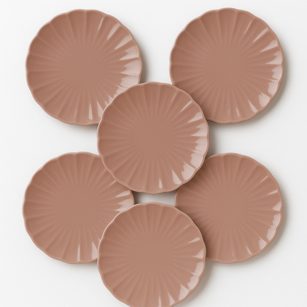 Brandani Set 6 pz piatti frutta Calipso Cipria 21 cm 51439SET