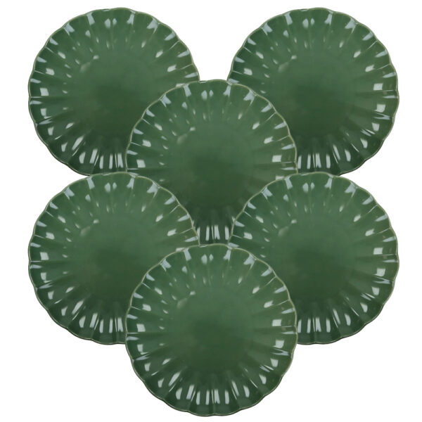 Brandani Set 6 pz piatti piani Calipso Menta 27 cm 51465SET