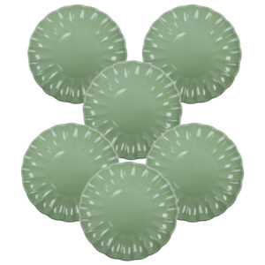 Brandani Set 6 pz piatti piani Calipso Salvia 27 cm 51444SET