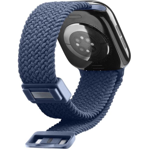 Cinturino in nylon blu per Apple Watch 42 44 45 46 49 mm serie 1 2 3 CellularLine SOFTAPPWATCH4244B