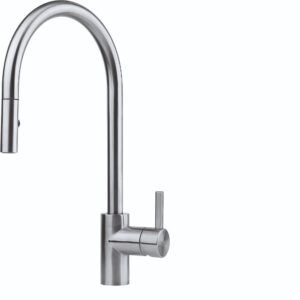 Franke Miscelatore Eos con canna girevole inox 1150590045