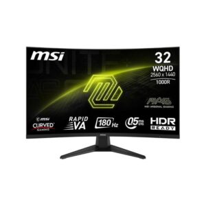 MSI monitor curvo 32 pollici Wide Quad HD 180Hz 0.5ms con HDMI e DisplayPort gaming MAG325CQF