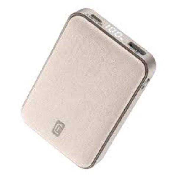 Power bank 10000mAh con 2 USB C e 1 USB A PD Glam colore bianco CellularLine PBGLAM10000PDW