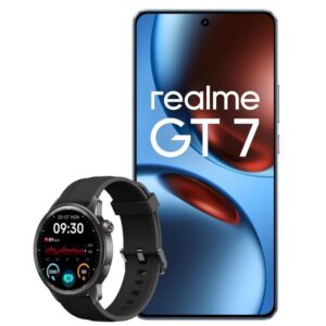 Realme GT 7T IceSense Blu 5G 512GB 12GB con Watch S2 Nero