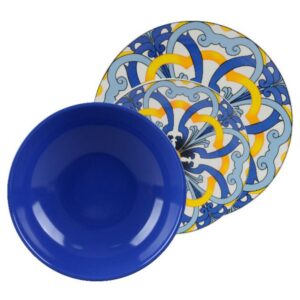 Servizio piatti 18 pezzi Portofino Azzurro Casa Milano 156155CAM