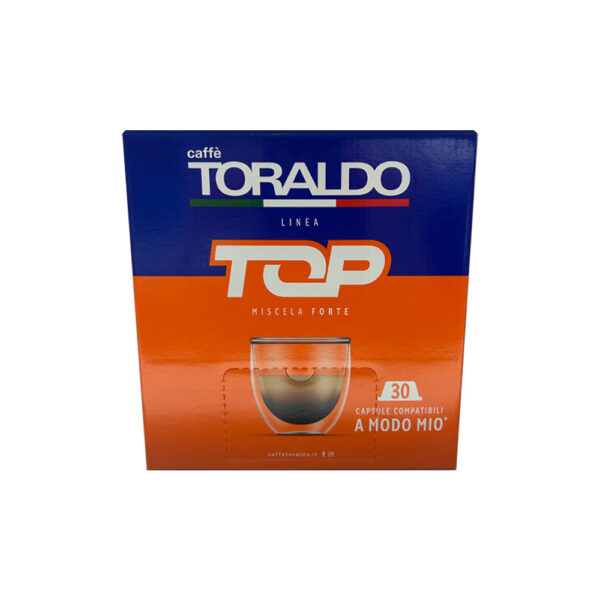 Capsule Caffe Compostabili A Modo Mio Top Forte 30Pz Toraldo 107169