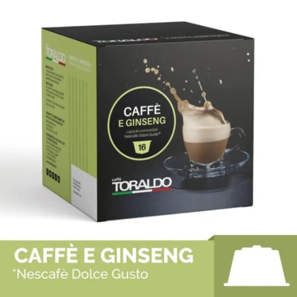 Capsule Caffe Compostabili Dolce Gusto Ginseng 16Pz Toraldo 303024