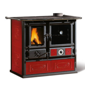 La Nordica TermoRosa DSA Termocucina a Legna 101.7cm Bordeaux Maiolica Forno 41l