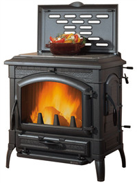 La Nordica Isotta Evo Termostufa a Legna 11,9 kW Ghisa Smaltata Antracite 4 Stelle