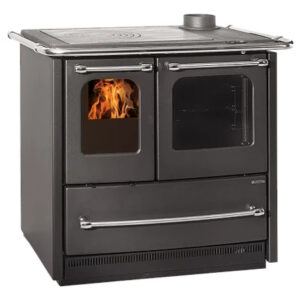 La Nordica Sovrana Easy Evo 2.0 Stufa a Legna Antracite 7500W A+ 96x85x64cm