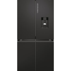 Haier HCR7818DWPT Frigorifero Side-by-Side 4 Porte 467L Nero Serie 7 83cm