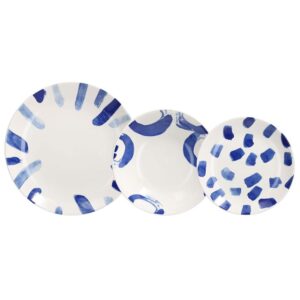 Servizio piatti da tavola 18 Pezzi Tognana Madison Paint in porcellana elegante e versatile