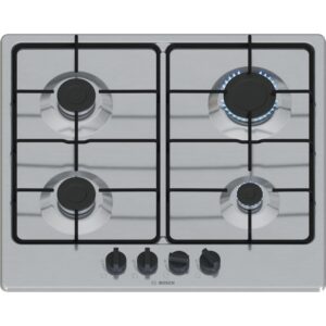 Bosch PGP6B5K85 Piano cottura a gas 4 fuochi 60 cm da incasso acciaio inox