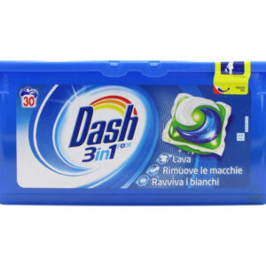 Detersivo in capsule Dash Pods 3 in 1 Classico per bucato 30 pezzi monodose