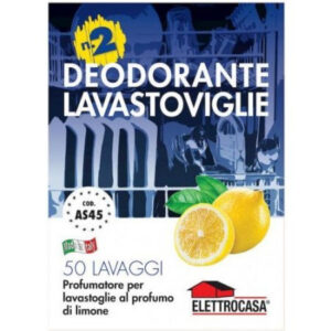 Elettrocasa AS 45 Deodorante per Lavastoviglie Universale al Limone 2pz 200gr