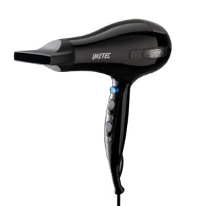 Imetec S6 2000 Asciugacapelli 2200W 2 Velocità 3 Temperature Nero Colpo Freddo
