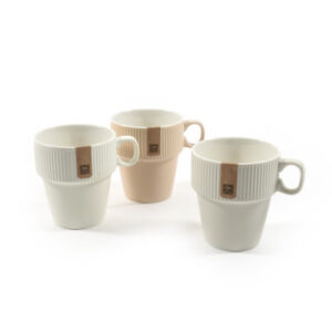 Mercury Tazza in Porcellana Impilabile 280ml Colori Assortiti