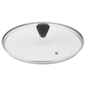 Coperchio Lagostina Demetra 20 cm Vetro e Acciaio Pomello Bakelite per Pentole Padelle