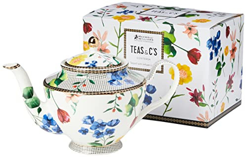 Teiera Grande Maxwell & Williams HV0049 Teas & C's Porcellana Bianca con Infusore 1 0 360