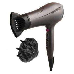 Zephir ZHB2001 Asciugacapelli 2200W Nero 2 Velocità 3 Temperature con Diffusore