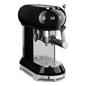 Smeg ECF01BLEU Macchina da caffè espresso manuale 50's Style nero lucido 1L 1350W