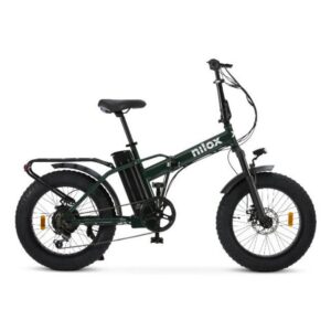 Bicicletta elettrica Nilox X8 Pro 250W 20" FAT ripiegabile verde autonomia 70km