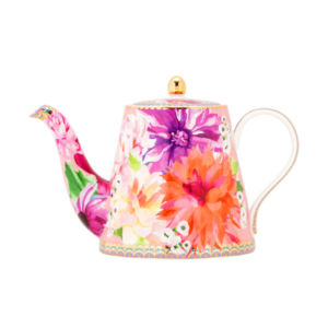 Teiera Maxwell & Williams Dahlia Daze Porcellana Rosa 500ml con Infusore Acciaio