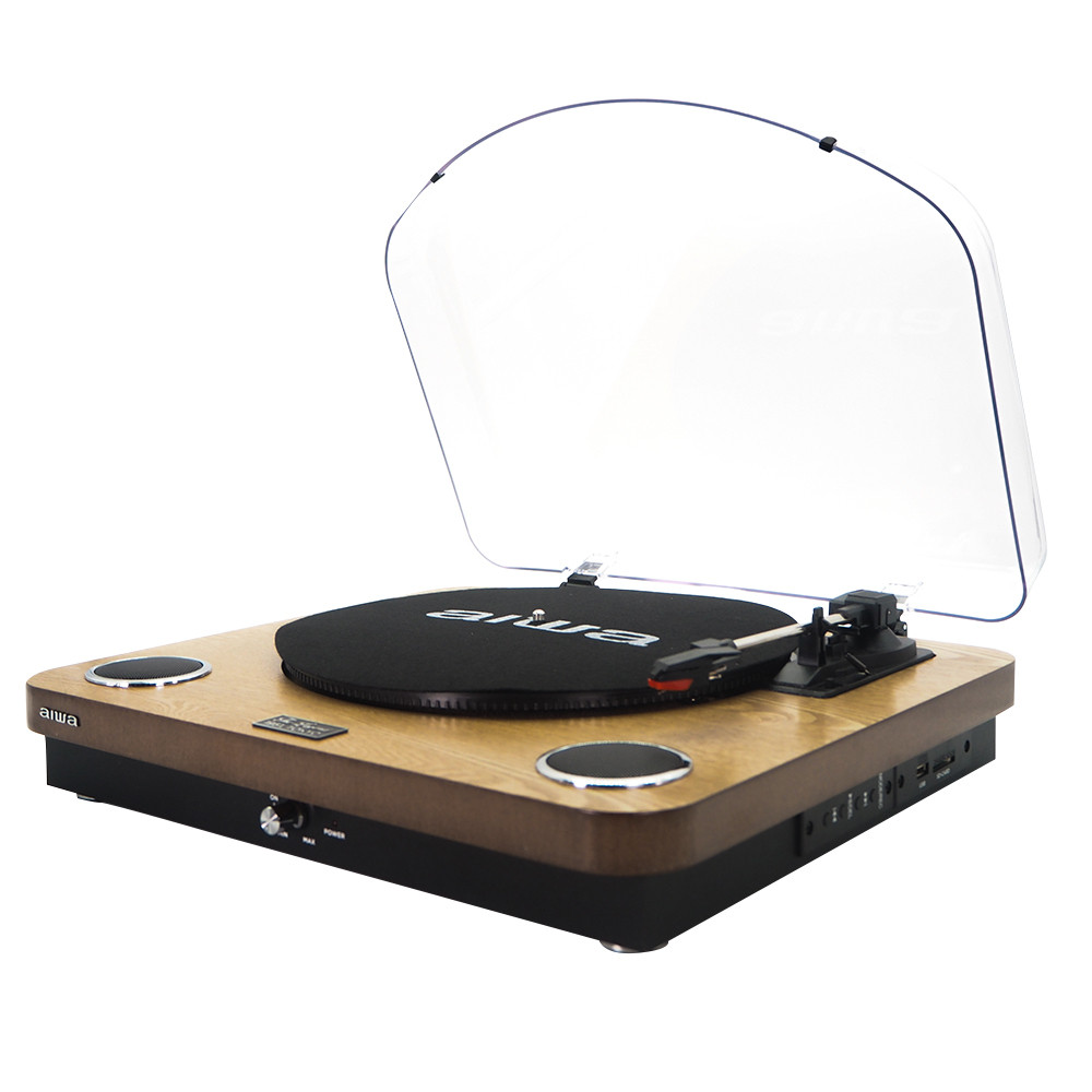 Giradischi Aiwa GBTUR-120WDMKII Bluetooth 3 Velocità USB SD FM Nero Legno 1 0 624