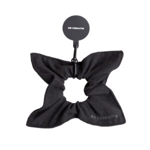 Case & Me Cinturino da Polso e Haargummi in Tessuto Nero