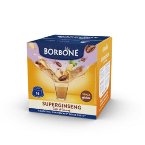 Capsule caffè ginseng Caffè Borbone Super Ginseng 16pz compatibili Dolce Gusto