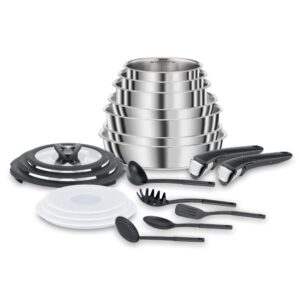 Set Pentole e Padelle Lagostina Ingenio Inox 20 Pezzi Acciaio Inox per Induzione