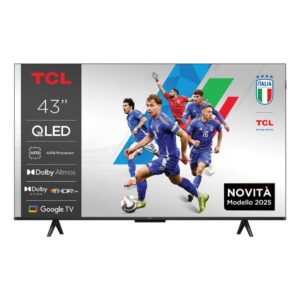 TCL 43P79K Smart TV QLED 4K 43" con Google TV, Dolby Vision e Atmos, HDR10+