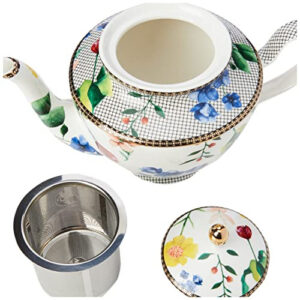 Teiera Grande Maxwell & Williams HV0049 Teas & C's Porcellana Bianca con Infusore 4 2 219