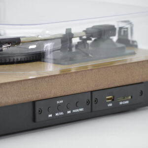 Giradischi Aiwa GBTUR-120WDMKII Bluetooth 3 Velocità USB SD FM Nero Legno 6 4 331