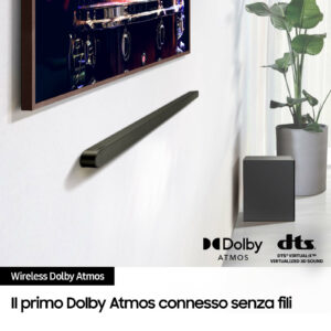 Samsung HW-S700D/ZF Soundbar 3.1 Canali Dolby Atmos Wireless 7 Altoparlanti Nero 2024 9 7 40