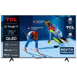 TCL 75P79K Smart TV QLED 4K 75" con Google TV, Dolby Vision e Atmos, HDR10+