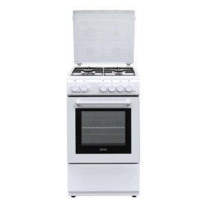 De'longhi DL554EW Cucina a Gas 4 Fuochi con Forno Elettrico 42L Bianco 50x50x85cm