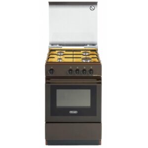De'longhi SGK 554 GB N Cucina a Gas 4 Fuochi con Forno Marrone 50x85x50 cm