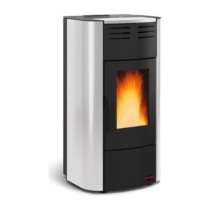 Extraflame Raffaella Idro Termostufa a pellet 19kW 545m³ Acciaio Argento 63x62x117cm