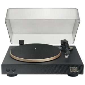 JBL Spinner BT Giradischi Bluetooth a Cinghia Piatto Alluminio Nero e Oro