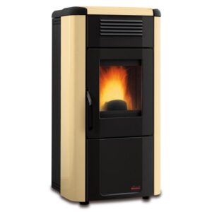La Nordica Viviana Stufa a Pellet Libera Installazione Nero Crema 18kg 90,1% Efficienza