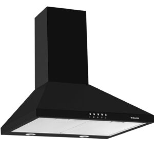 Cappa Aspirante a Parete Glem Gas GHP645BK 60cm Nero 498m³/h LED