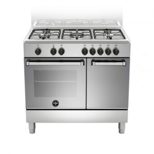 La Germania AMN9P5EXV Cucina a Gas/Elettrica 90cm Inox 5 Fuochi Multifunzione