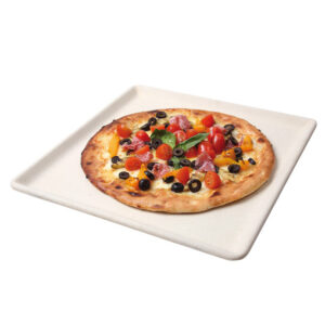 Teglia da Forno Glem Gas 5GPIZ Pietra Refrattaria Rettangolare con Bordo