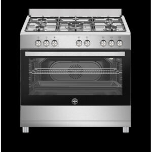 La Germania SE965EX24 Cucina a Gas 90cm Inox Forno Elettrico Multifunzione A
