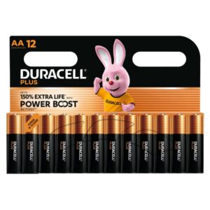 Duracell Plus Stilo AA Batteria Alcalina - 12 Pezzi
