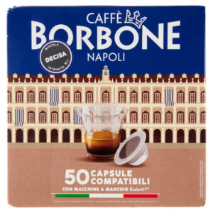 Capsule Caff&egrave; Borbone Miscela Decisa Compatibili Bialetti 50 Pezzi