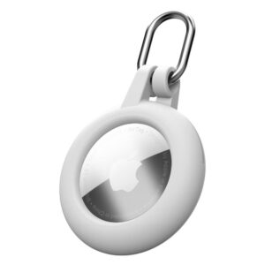 CellularLine Soft Shell Custodia Silicone per AirTag Bianco