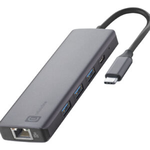 CellularLine Hub Pro Hub a 9 Porte USB-C, USB-A, HDMI, LAN, SD